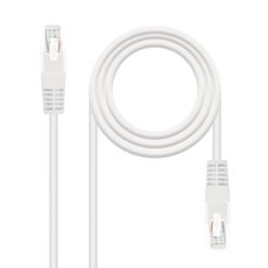 Cable de red Cat. 5e - 1 metro Blanco